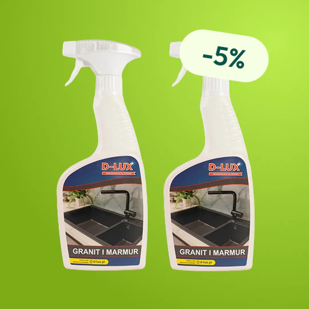 D-LUX - Płyn do mycia Granitu i Marmuru 500 ml - Zestaw 2 butelek z rabatem